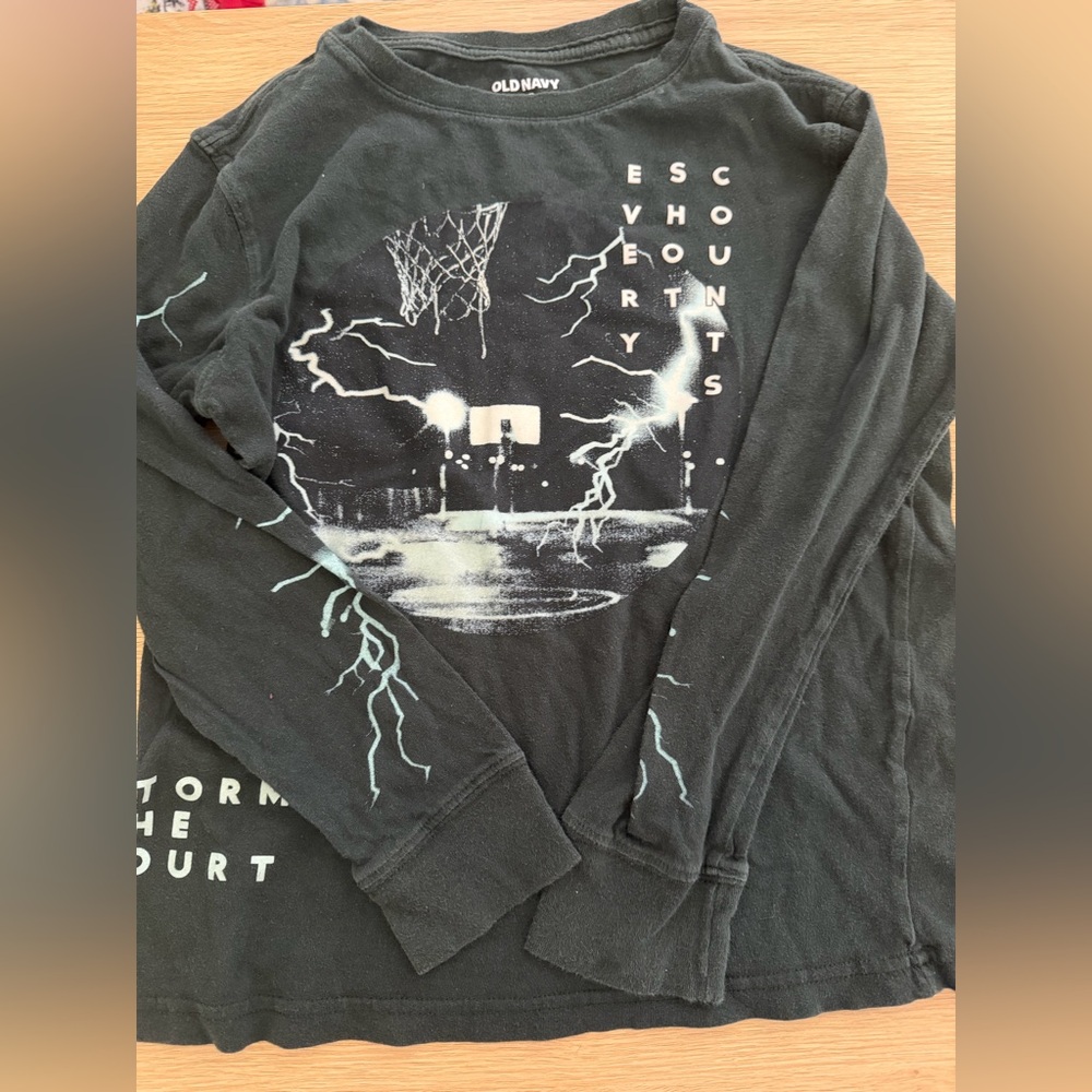 Old Navy Dark Green Long-Sleeve T-Shirt